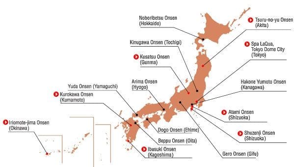 onsen passione giapponese map